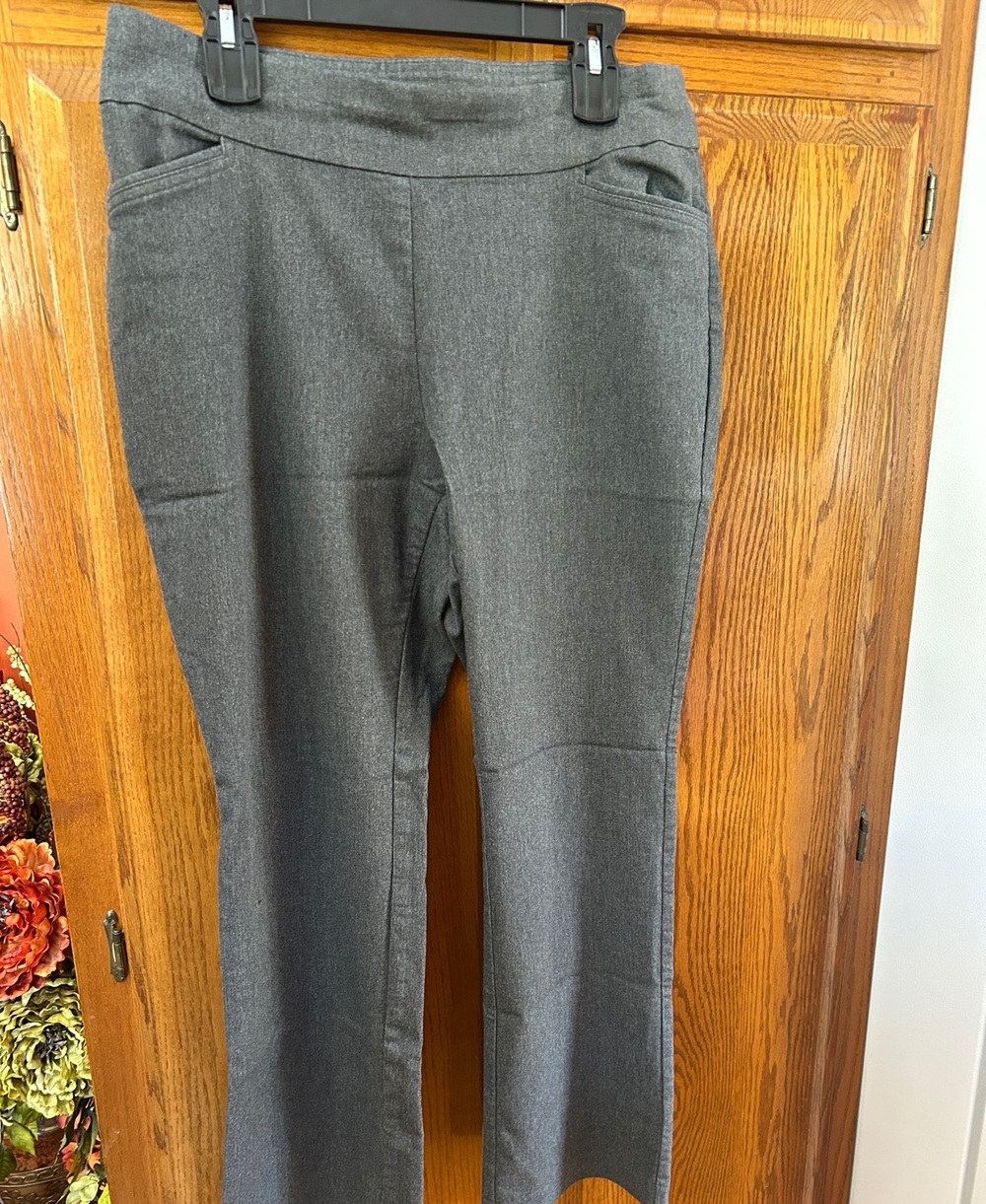 croft & barrow Women's Gray Boot Cut Ponte Pants